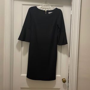 Black bell sleeve dress